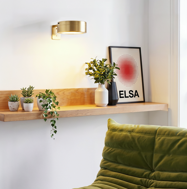 Cordless RGB Picture Light Capucine, gold finish